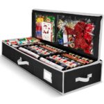PRICE DROP! $19 Gift Wrap Organizer, Wrapping Storage Bag w/Useful Pockets Fits up to 24 Rolls Thumbnail