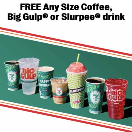 FREE Any Size Coffee, Big Gulp® or Slurpee® drink daily until 1/1/23 Thumbnail