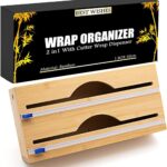 Save 58% off ! 2 in 1 Bamboo Wrap Dispenser with Cutter & Label ONLY $9.99! Thumbnail