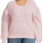 NOW $10 (WAS $22) Women’s Plus Size Puff Sleeve Sweater Thumbnail