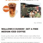 RUN! Get a FREE medium iced coffee from DUNKIN! no purchase required Thumbnail