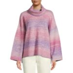 NOW $12.98! Women’s Time & Tru Ombre Cowl Neck Long Sleeve Sweater Thumbnail