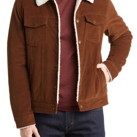 69% OFF! Mens Guess Faux Shearling Lined Corduroy Jacket SALE $69 ( WAS $228) Thumbnail