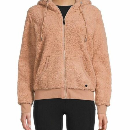 64% OFF! ANDREW MARC Faux Shearling Zip Front Hoodie NOW $29 ( WAS $89) Thumbnail