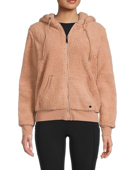 andrew-marc-Mojave-Faux-Shearling-Zip-Front-Hoodie