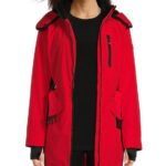 NOW $55.65 Michael Kors Belted Fleece Lined Anorak Hooded Coat (WAS $159) Thumbnail