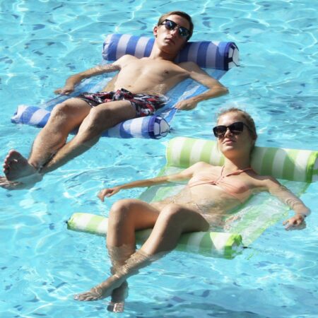 Price drop! 2 Pack Premium Swimming Pool Float Hammock $18.99 Thumbnail