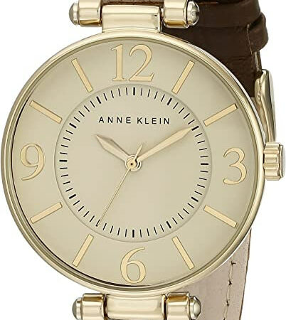 Price drop! 51% OFF! Anne Klein Women’s Gold-Tone & Brown Leather Strap Watch ONLY $26.99 (was $55) Thumbnail