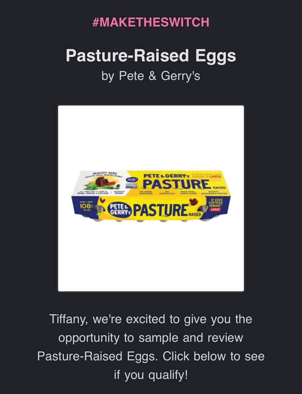 Apply to try Pete &amp; Gerry’s Pasture Raised Eggs FREE - One Cute Couponer
