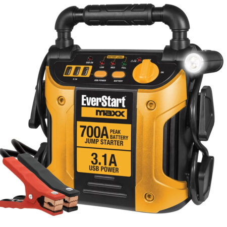EverStart Maxx 700 Amp Jump Starter with Triple USB Charging Ports & Pivoting LED Work Light Now $35.48 (was $59.97) Thumbnail