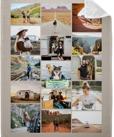 50% OFF! 60×80 Photo Gallery of Fifteen Portrait Fleece Photo Blanket NOW $49.99 (was $99.98) Thumbnail