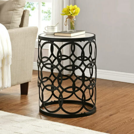 Hot Deal! Round Interlocking Circles Marbleized End Table NOW $50 (was $99.87) Thumbnail