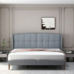 45% Off! Light Grey Upholstered Bed NOW $179.99 ($329.99) Thumbnail