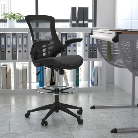 75% off! Mid-Back Ergonomic Drafting Chair with Adjustable Foot Ring & Flip-Up Arms NOW $144.99 (was $587) Thumbnail