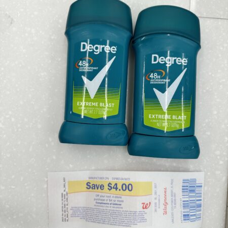 FREE DEGREE DEODORANT AT WALGREENS! Thumbnail