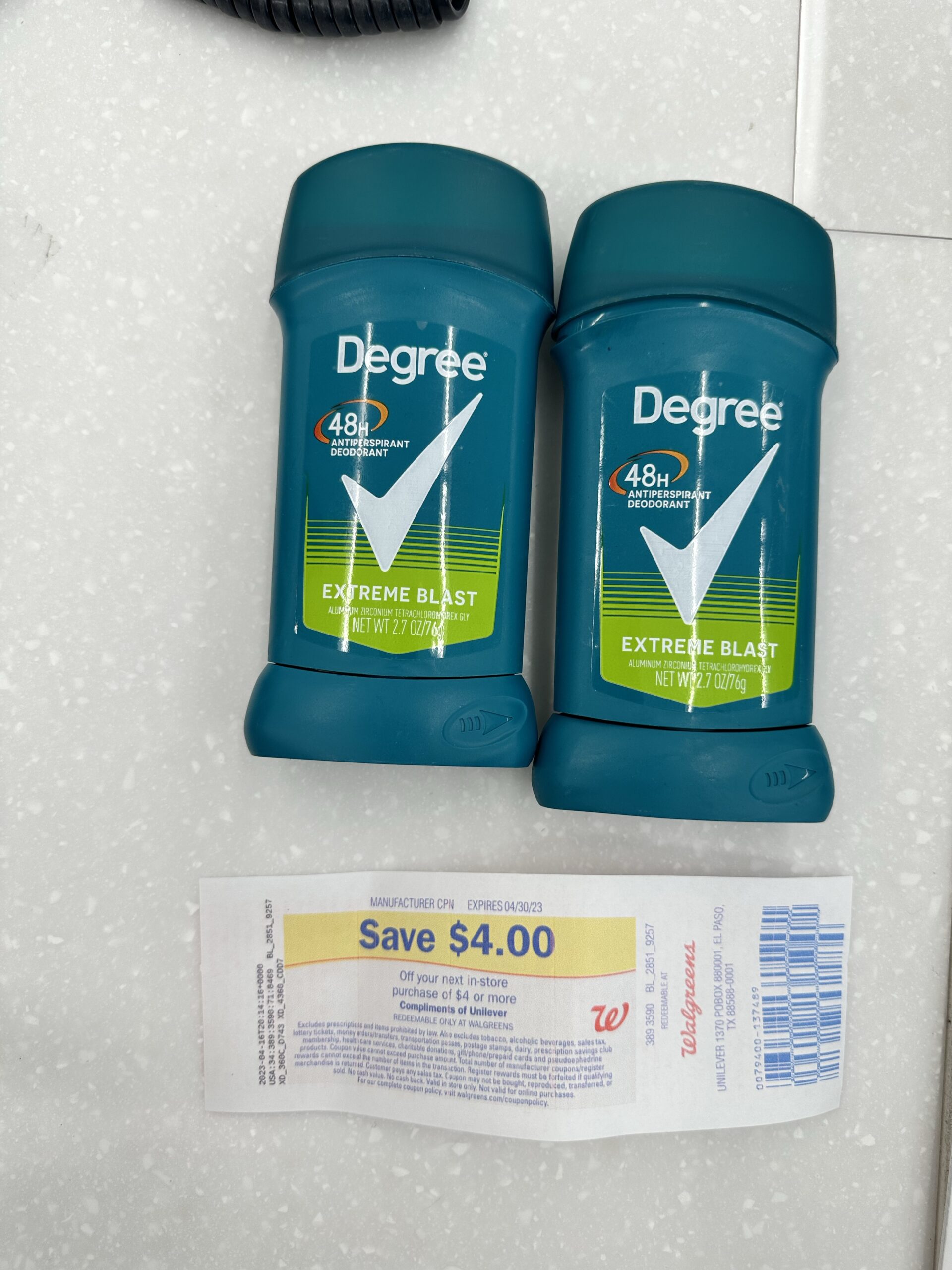 FREE DEGREE DEODORANT AT WALGREENS! - One Cute Couponer