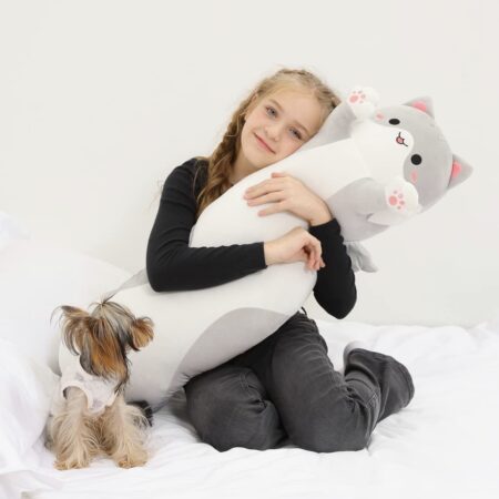 Price drop! Long Plush Cat Body Pillow ONLY $11.49! Thumbnail