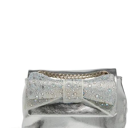 Betsey Johnson Rhinestone Bow Metallic Crossbody Bag NOW $34 ( WAS $98) Thumbnail