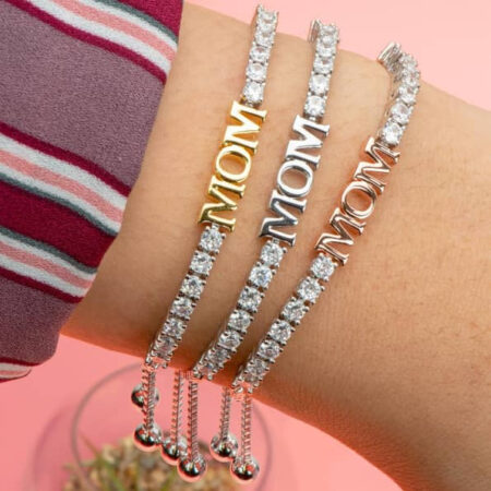 78% off! Cubic Zirconia “Mom” Adjustable Bracelet NOW $10.99 (was $49.00) + Free Shipping! Thumbnail