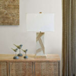 Modern White Naomi Marble Table Lamp NOW $127.99 (was $250.99) Thumbnail