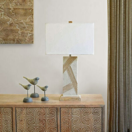 Modern White Naomi Marble Table Lamp NOW $127.99 (was $250.99) Thumbnail