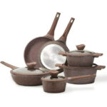 HOT DEAL! Carote 10 Pc Brown Nonstick Granite Induction Stone Pots & Pans Set NOW $69.99 (was $169.99) Thumbnail