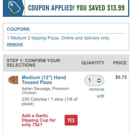 RUN DEAL! FREE PIZZA AT DOMINOS! HURRY! Thumbnail