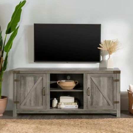 Woven Paths Modern Farmhouse Barn Door TV Stand NOW $148 (was $339) Thumbnail