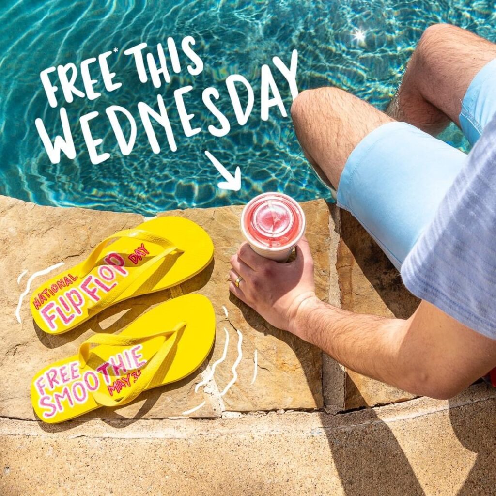 Get Ready for National Flip Flop Day Enjoy a Free Strawberry Margarita