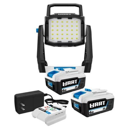 PRICE DROP! HART 20-Volt 2-Pack Charger Starter Kit & Hybrid Site Light Bundle Now $99.00 (was $228.98) Thumbnail