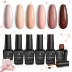 OMG! NOW $9.97! (WAS $29) Gel Polish Nail Set 6 Colors Skin Tones Collection Thumbnail