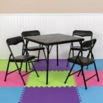 Price drop! Kids Black 5 Piece Folding Table & Chair Set NOW $80 (WAS $165) Thumbnail