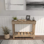 Farmhouse Rustic Wood Small Entryway or Living Room Sofa Table NOW $55.38 (was $149) Thumbnail