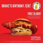 Free Dave’s Hot Chicken Sliders or Tenders For Drakes 37th Birthday! Thumbnail