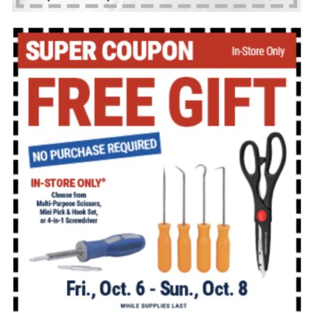 FREE TOOLS AT HARBOR FREIGHT! No purchase necessary Thumbnail
