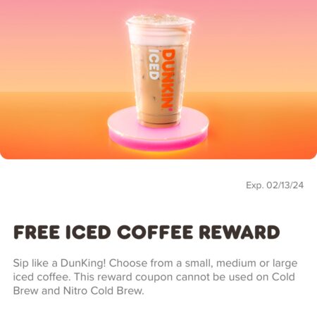 HURRY! Free Drink at Dunkin! Thumbnail