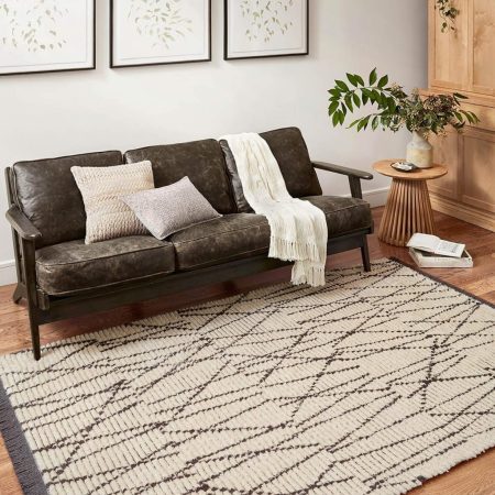 Loloi Chris Loves Julia x Alice Cream/Charcoal 9′-2″ x 13′ Area Rug Now $254 (was $879) Thumbnail