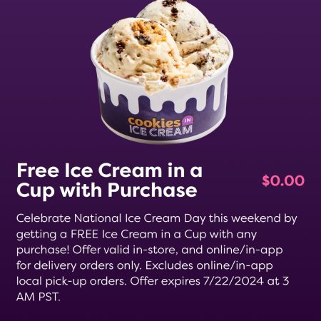 2 Free Scoops of Ice Cream at Insomnia Cookies! Now – 7/22 Thumbnail