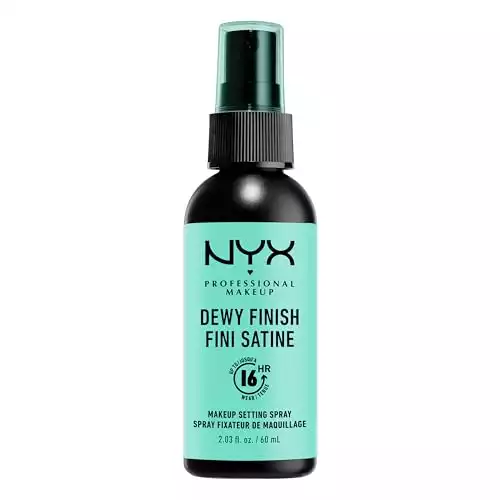 NYX PROFESSIONAL MAKEUP Makeup Setting Spray - Dewy Finish, Long-Lasting Vegan Formula (Packaging May Vary)