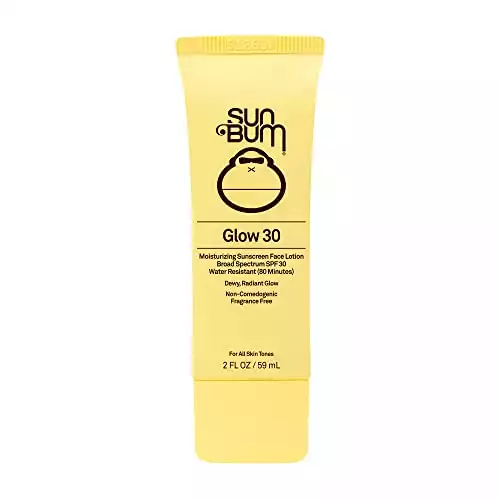 Sun Bum Original SPF 30 Glow Sunscreen Lotion | Vegan and Hawaii 104 Act Compliant (Octinoxate & Oxybenzone Free) Broad Spectrum Moisturizing UVA/UVB Sunscreen Lotion with Vitamin E | 2 oz