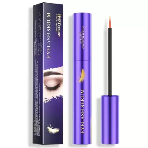 Lash Serum - 8ml Rapid Eyelash Growth Serum, Lash Serum for Eyelash Growth Thickness, Stronger, Healthier Lashes & Brows, Vegan & Cruelty-Free