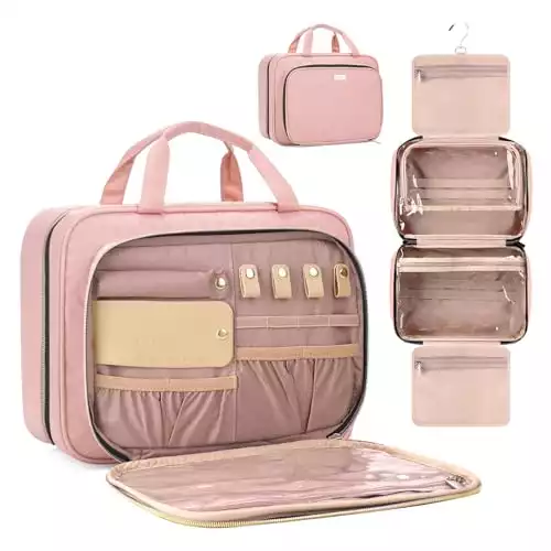 8L Travel Toiletry Bag with Jewelry Organizer