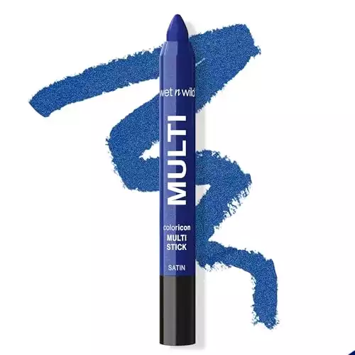 wet n wild Color Icon Cream Eyeliner Eyeshadow Multi-Stick, Moisturizing, Nourishing Velvety Cream-to-Powder Buildable & Blendable Formula, Cruelty-Free & Vegan - Blue Lah Lah