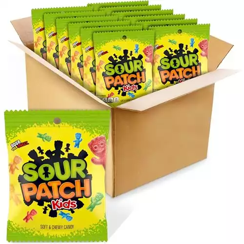 Sour Patch Kids Original Soft & Chewy Candy, 3.6oz (Pack of 12)