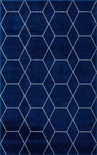 Unique Loom Trellis Frieze Collection Area Rug - Geometric (5' 3