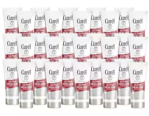 Curel Ultra Healing Intensive Fragrance-Free Lotion For Extra-Dry Skin, Dermatologist Recommended, Ideal for Sensitive Skin, Cruelty Free, Paraben Free 1 Oz (Pack of 30)