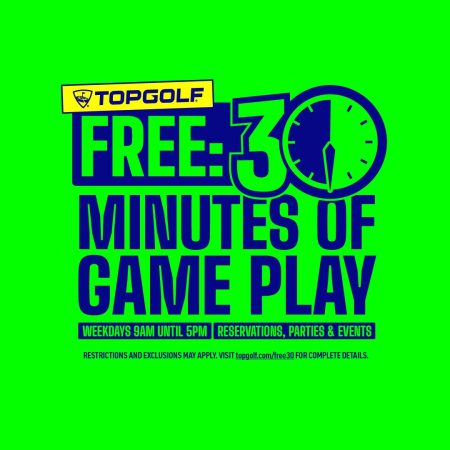 Hot Deal! Get 30 Mins of FREE Play at Top Golf! Thumbnail