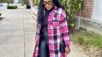 Pink checkered jacket -1