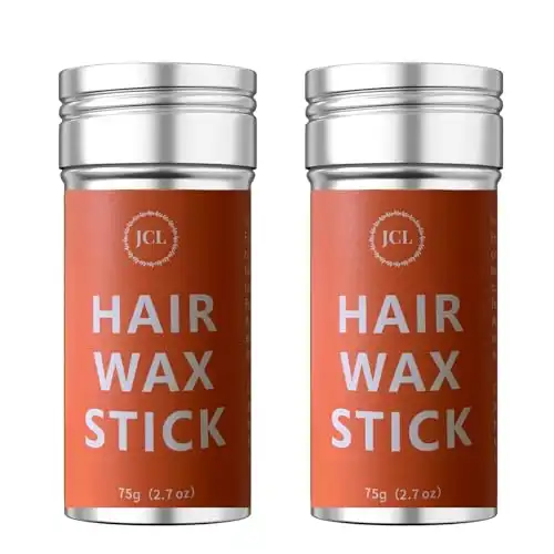 JCL Hair Wax Stick, 2PCS Non-Greasy Pomade Stick for Slick Back, Flyaways Control, Frizz-Free Hair Styling and Hold